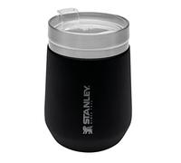 Stanley Go Everyday Tumbler 0.29L - Vaso de Acero Inoxidable para Vino, Vócteles, Café, Té - Se Mantiene Frío / Caliente Durante Horas - Sin BPA - Apto Para Lavavajillas - Matte Black Pebble
