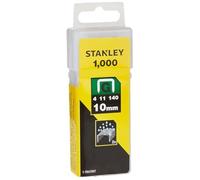 STANLEY Grapas Robustas de 10 mm, paquete de 1000, Tipo G, 1-TRA706T | Alambre de calibre grueso, metal galvanizado resistente a la corrosión, Compatible con grapadoras manuales y eléctricas