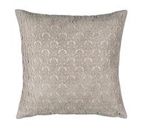 Stanley Hamilton hecha a mano, cojines decorativos, terciopelo, corte láser, bordado, acentuado, para el hogar, sofá, funda de almohada (estándar, 45 x 45 cm), color gris claro, 46 x 46 cm (Pack of 1)