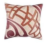 Stanley Hamilton Hecha a Mano, Decorativos, Terciopelo, Corte, Bordado, Acentuado con láser, cojín para sofá de casa, Funda de Almohada (estándar, 45 x 45 cm), Color Crema/marrón, Doublé