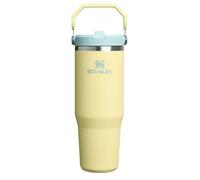 Stanley IceFlow 2.0 - Vaso con pajilla abatible con asa, 30 onzas, tapa giratoria y popote abatible, botella de agua a prueba de fugas, acero inoxidable aislado, sin BPA, pomelo