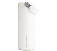Stanley IceFlow Flip Straw 2.0 - Botella de agua de 16 onzas, popote integrado con apertura más grande, ligera y resistente a fugas, acero inoxidable aislado, sin BPA, escarcha