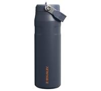 Stanley IceFlow Flip Straw 2.0 - Botella de Agua Termica de 24 onzas, Popote Integrado con Apertura más Grande, Ligera y Resistente a Fugas, Acero Inoxidable Aislado, sin BPA, Crepúsculo