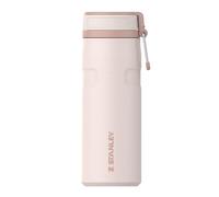 Stanley Botella de agua IceFlow Twist Flip 0,47 L – Acero inox., Aislamiento al vacío – Rose Quartz