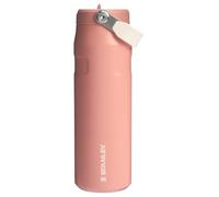 Stanley IceFlow Flip Straw 2.0 Botella de agua de 710 ml - Paja integrada para viaje y deporte - Ligero y resistente a fugas - Acero inoxidable termo - Libre de BPA - Siena