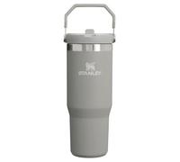 Stanley IceFlow - Vaso de acero inoxidable, botella de agua aislada al vacío para el hogar, la oficina o el automóvil, reutilizable, con popote, resistente a fugas, se puede voltear durante 12 horas o
