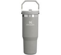 Stanley IceFlow - Vaso de acero inoxidable, botella de agua aislada al vacío para el hogar, la oficina o el automóvil, reutilizable, con popote, resistente a fugas, se puede voltear durante 12 horas o