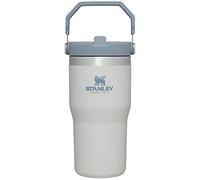 STANLEY IceFlow - Vaso de acero inoxidable con popote abatible a prueba de fugas, botella de agua aislada al vacío para casa, oficina o auto - Frío por 12 horas o con hielo por 2 días (niebla)