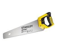 Stanley Jetcut Sierra De Mano 380 Mm (15") Hoja De Acero Sueco 0,85 Mm 11 Tpi Hardpoint 2x, Para Cortes De Acabado, Empuñadura Sobremoldeada