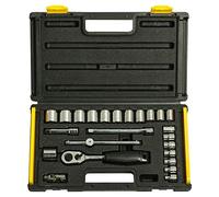 Stanley Juego de 24 llaves de vaso métricas de 3/8 pulgadas 1-89-035