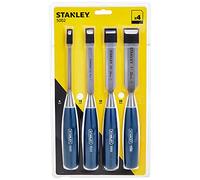 Stanley - Juego de Cinceles 4 pcs. (6 12 18 25 mm) Seria 5002, Color Azul