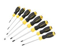 STANLEY Juego de Destornilladores con Empuñadura Suave, 8 Piezas
