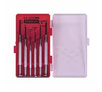 STANLEY Precision Screwdriver Set (6 Pieces) with Hexagonal Handle and Revolving
