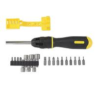 STANLEY Juego de destornilladores, multibit, trinquete, paquete de 20 (62-574)