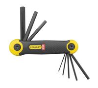 Stanley Juego de Llaves Hexagonales Métricas (8 Piezas), Cuerpo recubierto de ca