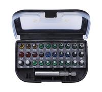 STANLEY Juego de puntas para atornillar, 31 piezas, incluye puntas seguras (Ph, Pz, Sl, Hex, T, TH) y adaptador magnético, para trabajos de precisión y seguridad, STA60490-XJ