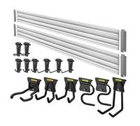 STANLEY Kit de 20 piezas, sistema de almacenaje versátil y adaptable para casa, garaje o taller, fácil instalación en paredes de ladrillo u hormigón, STST22000