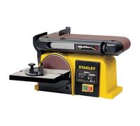 STANLEY - Lijadora de banco de trabajo 370 W Base de hierro fundido 2 en 1: disco de 150 mm y banda 100 x 914 mm SXBS914E