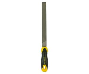 STANLEY Lima manual plana paralela 200 mm, acero carbono, 0-22-441 | Diseño de acero al carbono Duradero, vibración reducida, mango bimaterial antideslizante