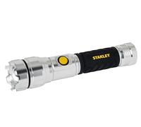 STANLEY Linterna de mano recargable de 500 lúmenes, cuerpo de aluminio ligero, clasificación IP44, apta para uso en varios entornos.
