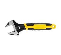 STANLEY Llave ajustable bimaterial de 8 pulg (200 mm), 0-90-948 | Acabado protector de fosfato, mango ergonómico, mordazas paralelas con agarre firme, largo alcance