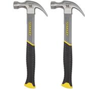STANLEY Martillo de uña curva de fibra de vidrio de 450 g, STHT0-51309 (Paquete de 2)