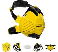 STANLEY Mascarilla antipolvo reutilizable P3 con tecnología Face-Fit-Check y filtro integrado de 99,99% P3, talla M/L