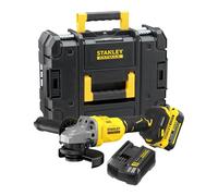 STANLEY Mini-Amoladora BRUSHLESS V20 Li-Ion 18V 125mm para uso profesional para trabajar con precisión y control con medida o especificación 20 L