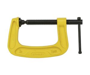 Stanley Mordaza Maxsteel cuerpo “C” 75mm 0-83-033, Negro, Amarillo