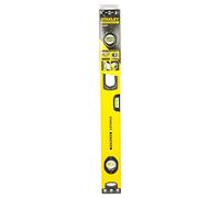 STANLEY Nivel FatMax II 60 cm, cuerpo de aluminio reforzado, 3 burbujas de visibilidad, precisión +/- 0.5mm/m, bases mecanizadas, extremos de caucho, empuñaduras fijas, 1-43-524