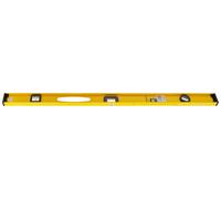 STANLEY Nivel perfilado de aluminio, 100 cm, 3 burbujas (horizontal, vertical y graduable), regla en centímetros, extremos protectores, precisión +/- 1.5mm/m, 1-42-922