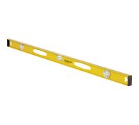 STANLEY Nivel perfilado de aluminio, 120 cm, 3 burbujas (horizontal, vertical y graduable), regla en centímetros, extremos protectores, precisión +/- 1.5mm/m, 1-42-923