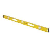 STANLEY Nivel perfilado de aluminio, 120 cm, 3 burbujas (horizontal, vertical y graduable), regla en centímetros, extremos protectores, precisión +/- 1.5mm/m, 1-42-923