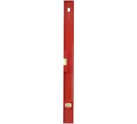 STANLEY Nivel TMLH doble base, Longitud 60 cm, 2 burbujas antichoc, precisión +/- 1 mm/m, revestimiento resistente a choques y abrasión,2 bases mecanizadas, 1-42-253