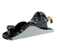 STANLEY 1-12-220 - Cepillo manual 180mm, Ancho 40mm, Ajuste manual sencillo y rápido mediante pomo, Estructura metálica resistente a los golpes, Anticorrosión, Suela mecanizada