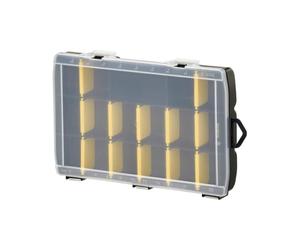 STANLEY Organizador básico con 17 compartimentos, divisores extraíbles, personalizable, regla marcada en la tapa, polipropileno de alto impacto, dimensiones 27,2x18,9x4,6 cm, STST81680-1