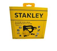 Stanley P3 Combo - Visor and Dust Mask - Face-Fit-Check Technology & Maximum 99.99% - P3 Fitted Filters Included - Goggles and Dust mask for building work, fine dust - Respirator Mask & Sanding Mask