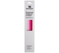 Stanley Pajitas reutilizables Quencher | Paquete de 4 pajitas reutilizables sin BPA para beber de forma limpia | Perfecto para vasos Stanley de 40 onzas | Rosa