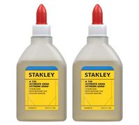 Stanley Pegamento adhesivo de poliuretano multiadherente, 2 x 2.4 onzas líquidas, curado rápido para carpintería, plástico, madera, manualidades de metal y pasatiempos, transparente, 2.36 onzas