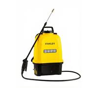 Stanley Pulverizador de presión 16 L, pulverizador de jardín, eléctrico, batería de Litio Recargable, Lanza telescópica, Boquilla Ajustable, autonomía 2 h, máx. 5 Bar, 0,6 L/min, Amarillo/Negro
