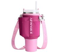 STANLEY Quencher Carry All Day - Bolsa cruzada con bolsillo para teléfono, funda para tarjetas y correa desmontable, Fucsia, 40 oz, 40 onzas