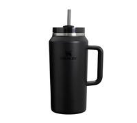 Stanley Quencher H2.0 FlowState Tumbler 1.9L - Termo Conserva el Frío 15 Horas - Helada Durante 60 Horas - Botella Agua Acero Inoxidable - Taza Termica - Vaso Termico Sin BPA - Black