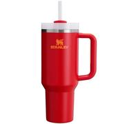 STANLEY Quencher H2.0 FlowState Vaso aislado al vacío de acero inoxidable con tapa y cañita para agua, té helado, café, batidos y más, Rojo chile, 1,2 l