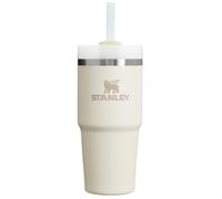 STANLEY Quencher H2.0 FlowState - Vaso aislado al vacío de acero inoxidable con tapa y popote para agua, té helado o café, batidos y más, crema 2.0, 14 onzas