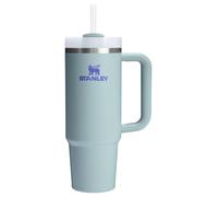 STANLEY Quencher - Vaso H2.0 con asa y pajilla, 887 ml, tapa de 3 posiciones, soporte para vasos compatible para viajes, vaso de acero inoxidable aislado, sin BPA, exclusivo cactus azul