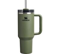 STANLEY Quencher - Vaso H2.0 con asa y popote, 40 onzas, tapa Flowstate de 3 posiciones, portavasos compatible para viajes, vaso de acero inoxidable aislado, sin BPA, pino seco