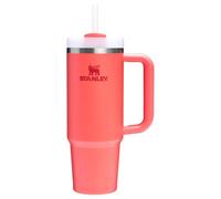 Stanley Quencher H2.0 - Vaso de 30 onzas con mango y popote | Tapa de 3 posiciones Flowstate | Compatible con portavasos para viajes | Vaso de acero inoxidable aislado | Libre de BPA | Coral Caliente