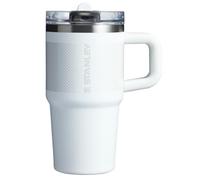 STANLEY - Vaso Quencher ProTour con popote abatible y tapa hermética de 20 oz | Con popote incorporado y asa | Compatible con portavasos para viajes | Vaso aislado de acero inoxidable | Libre de BPA |