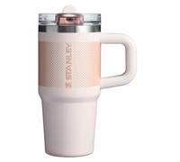 Stanley Quencher ProTour - Vaso con asa y popote integrado de 14 onzas, tapa abatible con pajilla giratoria, compatible con portavasos para viajes, vaso de acero inoxidable aislado, sin BPA, cuarzo