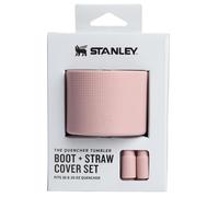 STANLEY Quencher - Tapa para bota y popote | Protector de silicona antideslizante para vasos de 20 y 30 onzas con asa, juego de accesorios para vaso de acero inoxidable | Polvo rosa